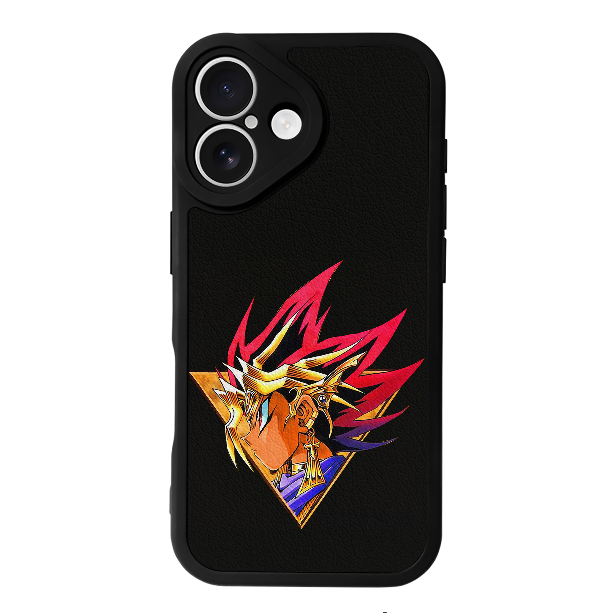 （画像用） 遊☆戯☆王 Yu-Gi-Oh! 【iPhone 16シリーズ対応】シリコンスマホケース（レザー調） 材質：シリコン